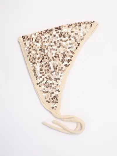 Шапка-косынка с пайетками в ассортименте